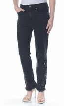 Free People Womens Size 25 Black Cutwork Cigarette Skinny Jeans NEW $128 - £30.50 GBP