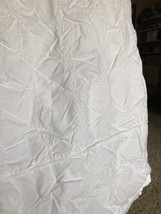 Simply Shabby Chic Duvet Cover Crisp White Embroidered Twin Full 64&quot;x80&quot; Ashwell - $112.19