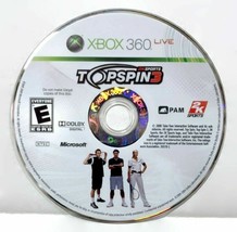 Top Spin 3 Tennis Microsoft Xbox 360 Video Game DISC ONLY 2K Sports Andy Roddick - £4.79 GBP