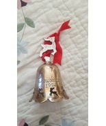 Vintage Brass Reindeer Ornament With Bow Christmas 1994 - €8,50 EUR
