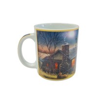 Terry Redlin Pure Contentment Porcelain Coffee Mug Cup Cabin Lab Dog Bar... - $24.74