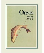 Vintage Orvis Fly Fishing Poster Print Cabin Wall Art Dad Fisherman Gift... - $21.99+