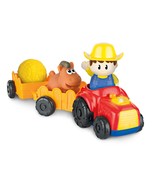 Tractor Toy With Farmer, Farm Animals And Wagons. Light Up Button Can Be... - £39.50 GBP
