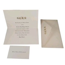 Grove City High School Commencement Excercise Invitations Antique School... - $7.69