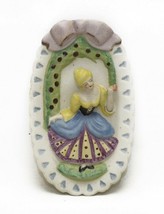 Vintage Figural Victorian Lady Wall Hanging Ceramic Pionee mdse co N.Y. Japan - £7.12 GBP