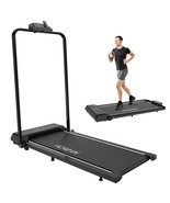 Walking Pad Treadmill, Under Desk Treadmill Foldable 2 In 1, 6.2 Mph Run... - £266.78 GBP