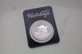 2022 Niue 1 oz Silver Star Wars Grogu "Baby Yoda" Happy Holidays Edition - $94.44
