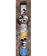 Disney Authentic Mickey Mouse Watch - Comic Strip Wrist Strap NEW BATTERY - $15.21 CAD