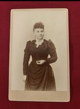 Antique Cabinet Card Photo Victorian Lady 2/3/1891 (PH73) San Francisco - $14.09