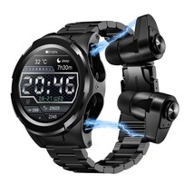 F6 2 in 1 Smart Watch+TWS Headsets 1.28&quot;IPS, Bluetooth, Steel Strap, And... - £91.01 GBP