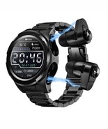F6 2 in 1 Smart Watch+TWS Headsets 1.28&quot;IPS, Bluetooth, Steel Strap, And... - $154.85 CAD