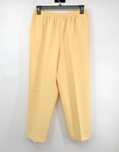 Alfred Dunner Pants Womens 16 Used Yellow Pull-On - £9.49 GBP