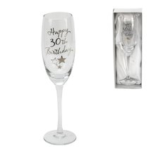 Juliana Personalised Happy 30th Birthday Champagne Glass Flute in Gift Box G3183 - £15.19 GBP