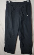 Nike Men M Black Tie Zip Bottom Outdoor Long Pants - £24.44 GBP