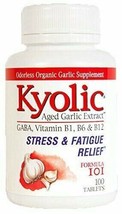 Kyolic Aged Garlic Extract Formula 101, Stress and Fatigue Relief, 100 tablets - $15.81