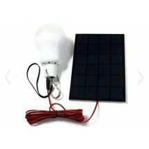 Solar Powered Portable LED Lamp Bulb with Energy Panel Mini Kit 3W 600mA - £19.57 GBP