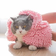 Pet Drying Towel Ultra-absorbent Dog Bath Towel Blanket Fiber Chenille P... - £20.77 GBP+