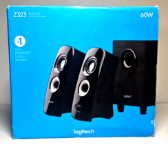 Logitech Z323 60W 2.1 3-Piece Speaker system w/subwoofer Black Open Box ... - $48.37