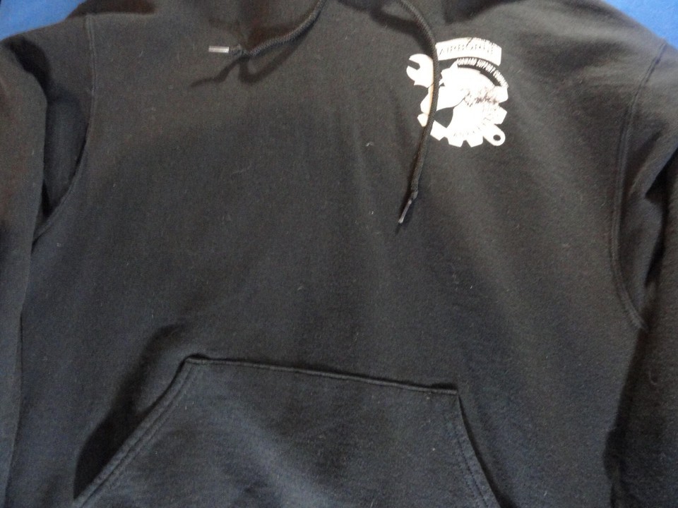 DISCONTINUED AIRBORNE FORWARD SUPPORT COMPANY WORKHORSE 27TH EN BN HOODIE LARGE Item image 5