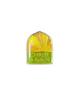 Vtg Christ Is Risen 2 Tone Lapel Pin Sunshine Easter - £7.01 GBP