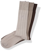 Perry Ellis Portfolio Dress Socks 3 Pack Rayon Medium Assorted ONE SIZE ... - £8.72 GBP