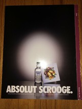 Absolut Scrooge Original Magazine Ad - £1.98 GBP