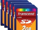 Lot of 25 Transcend 2 GB SD Flash Memory Card (TS2GSDC) - $290.99
