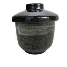 Chinese metallic brushed Ceramic Tea Cup with Lid - £15.57 GBP