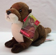 Aurora Nice Soft Sliddy The River Otter 8&quot; Plush Stuffed Animal New - £13.10 GBP