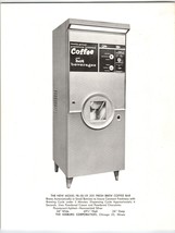 Seeburg Model FB-58/59 500 Coffee Beverage Vendor Vending Machine FLYER ... - £32.02 GBP