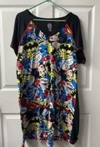 Wonder Woman Short Sleeved Sleepshirt Womens Plus Size 2x-3X Cotton - £11.05 GBP