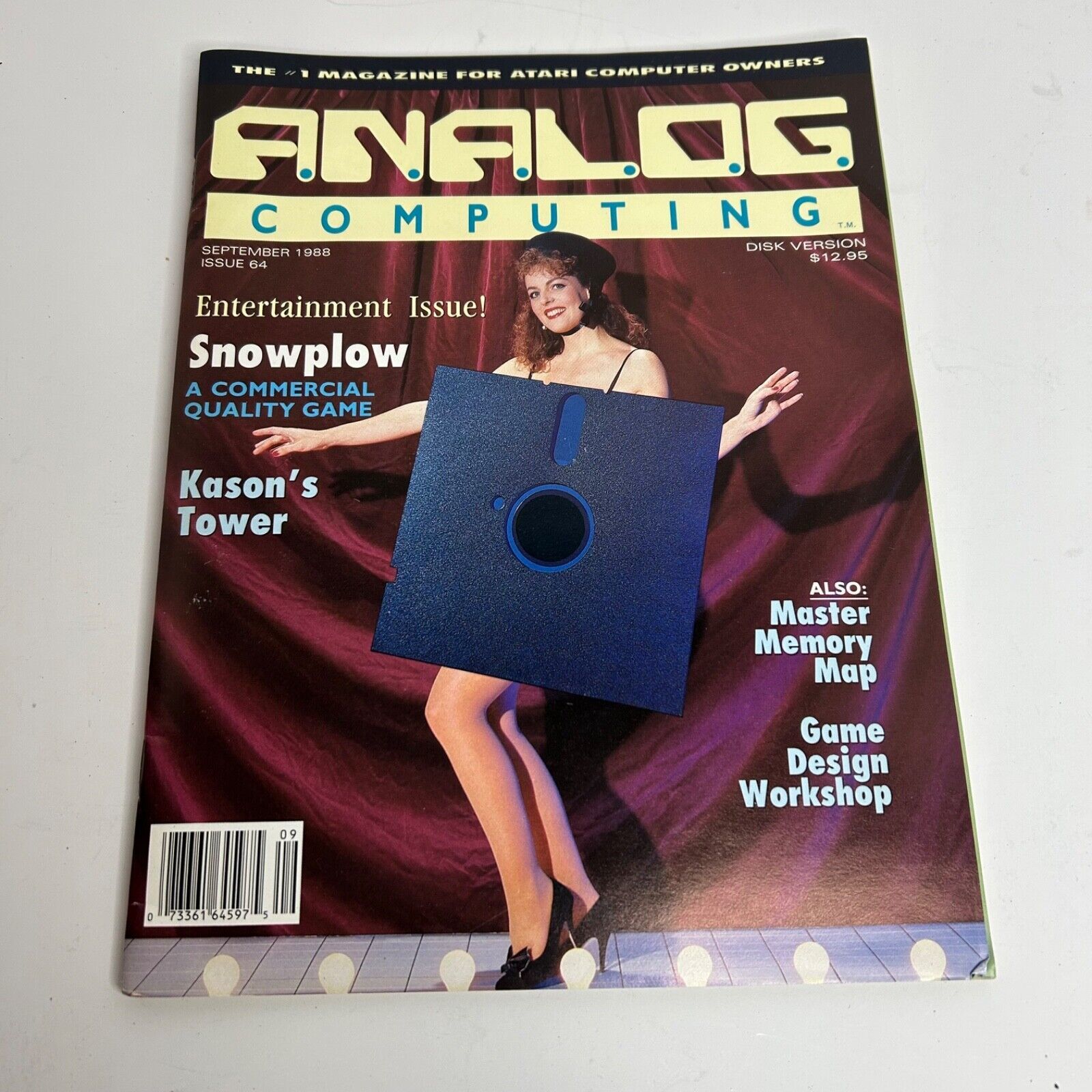 Analog Computing Magazine Disk Version Issue 64 September 1988 Atari - $28.25