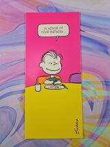 Peanuts Linus Birthday Card, 8.75&#39;&#39; x 3.875&#39;&#39; Vintage 60s-70s Era Jelly ... - €7,78 EUR