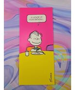 Peanuts Linus Birthday Card, 8.75&#39;&#39; x 3.875&#39;&#39; Vintage 60s-70s Era Jelly ... - $164.93 MXN