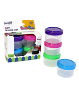 4-Pack Mini Condiment Cups with Lids – 1.18 oz BPA-Free Leakproof Snack ... - $7.42