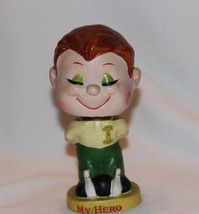 Vintage 1960’s “My Hero” Kissing Boy Bowler Bowling Bobble Nodder Head Lego Japa - £11.79 GBP