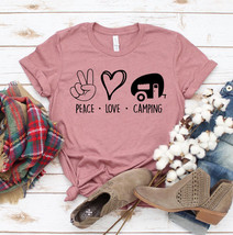 Peace Love Camping T-Shirt - £20.61 GBP+