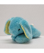 Vintage Eden Baby Blue Rabbit Yellow Gingham Ears Plush Rattle Rare - $64.54