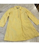 DKNY Womens Petite Trench Coat Lightweight Rain Jacket Yellow - $20.24