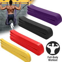 4Pcs Set Heavy Duty Resistance Bands Set Pull up Assist for Gym Exercise Workout - £35.16 GBP