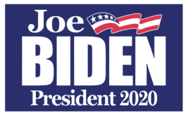 100 Lot Joe Biden President 2020 Blue W/100 Frames Yard Sign Dbl Sided 14x23&quot; - $450.00