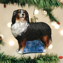 Old World Christmas Bernese Mountain Dog Glass Christmas Ornament 12379 - £15.97 GBP