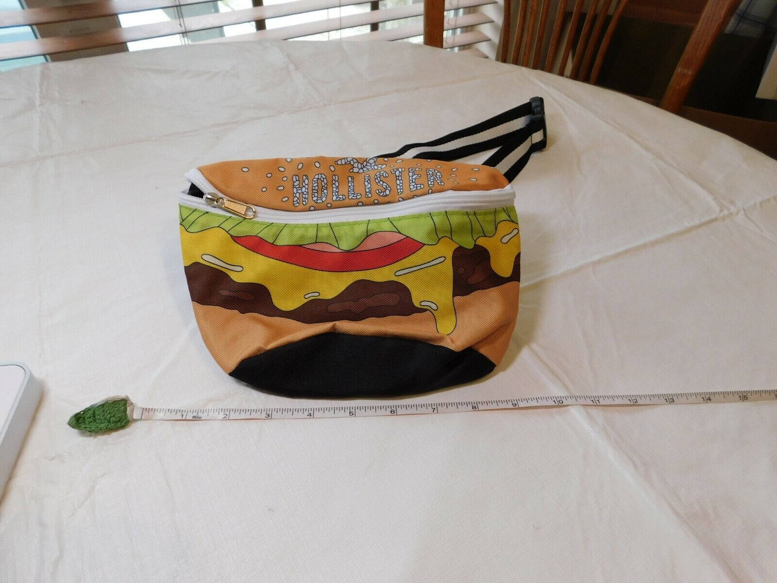 Hollister fanny bag pack cheeseburger burger hamburger hip purse full to... - $23.16