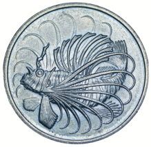 Singapore 50 Cents, 1976 Gem Unc~Lion Fish~Free Shipping #A88 - $6.85