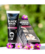 REVUELE 3D Face Black Mask Co-Enzymes Active Carbon Peel Off reduces bla... - $9.34 CAD