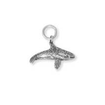 Sterling Silver 3D Orca Whale Charm for Charm Bracelet or Necklace - $32.00