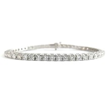 Authenticity Guarantee 
Round Diamond Tennis Bracelet 14K White Gold, 5.01 CT... - £7,190.20 GBP