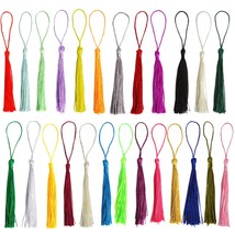 100 Pcs 5 Inch Mini Tassels With Cord Loop For Craft Making,Floss Bookma... - £10.22 GBP