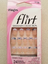 BUY 2 GET 1 FREE (Add 3 To Cart) Fing&#39;rs Edge/ Flirt Fashion Nails - £4.61 GBP