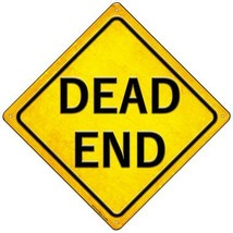 Dead End Novelty Mini Metal Crossing Sign - £13.54 GBP